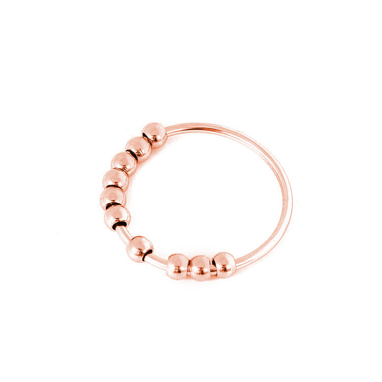 Ring roterande pärlor Anti-stress