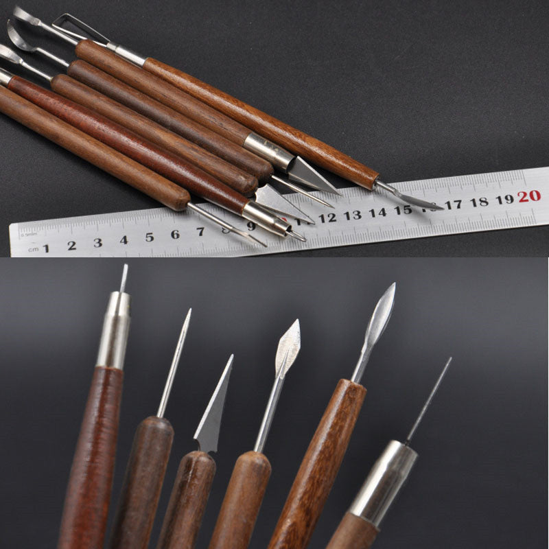 Lerverktyg Carving - 6 Delar Set