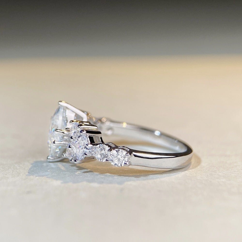 Moissanitring - S925 Sterling Silver