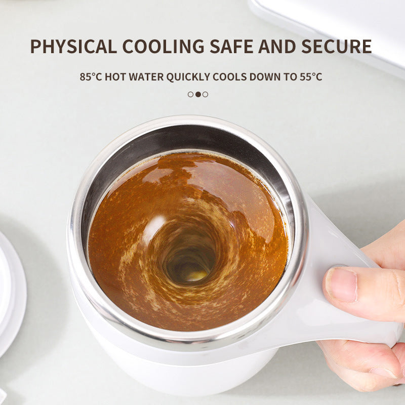 Magnetized stirring cup