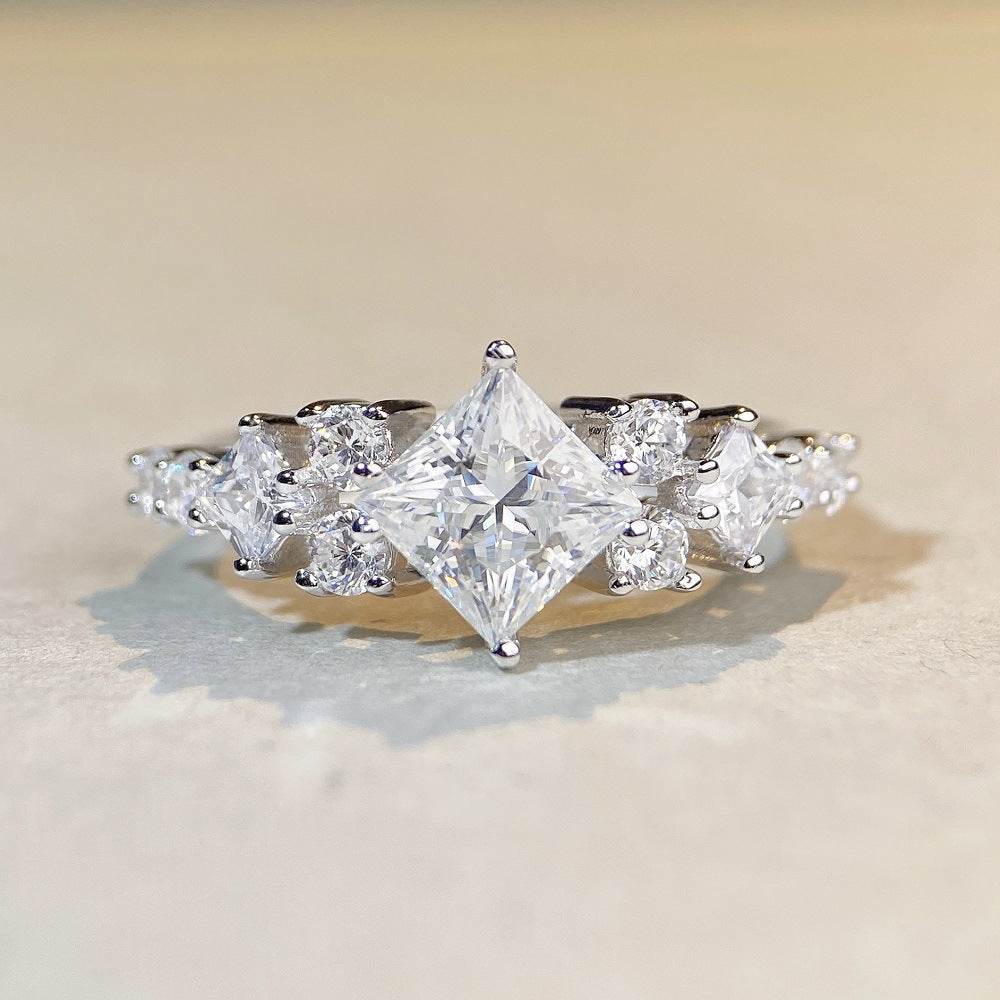Moissanitring - S925 Sterling Silver