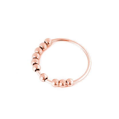 Ring roterande pärlor Anti-stress