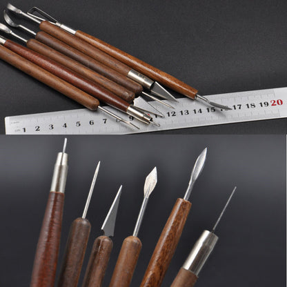 Lerverktyg Carving - 6 Delar Set