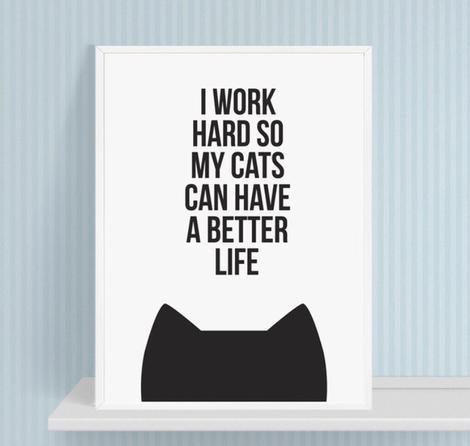 Poster | Arbete Katt