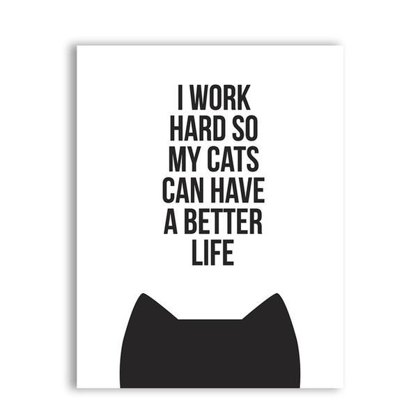 Poster | Arbete Katt