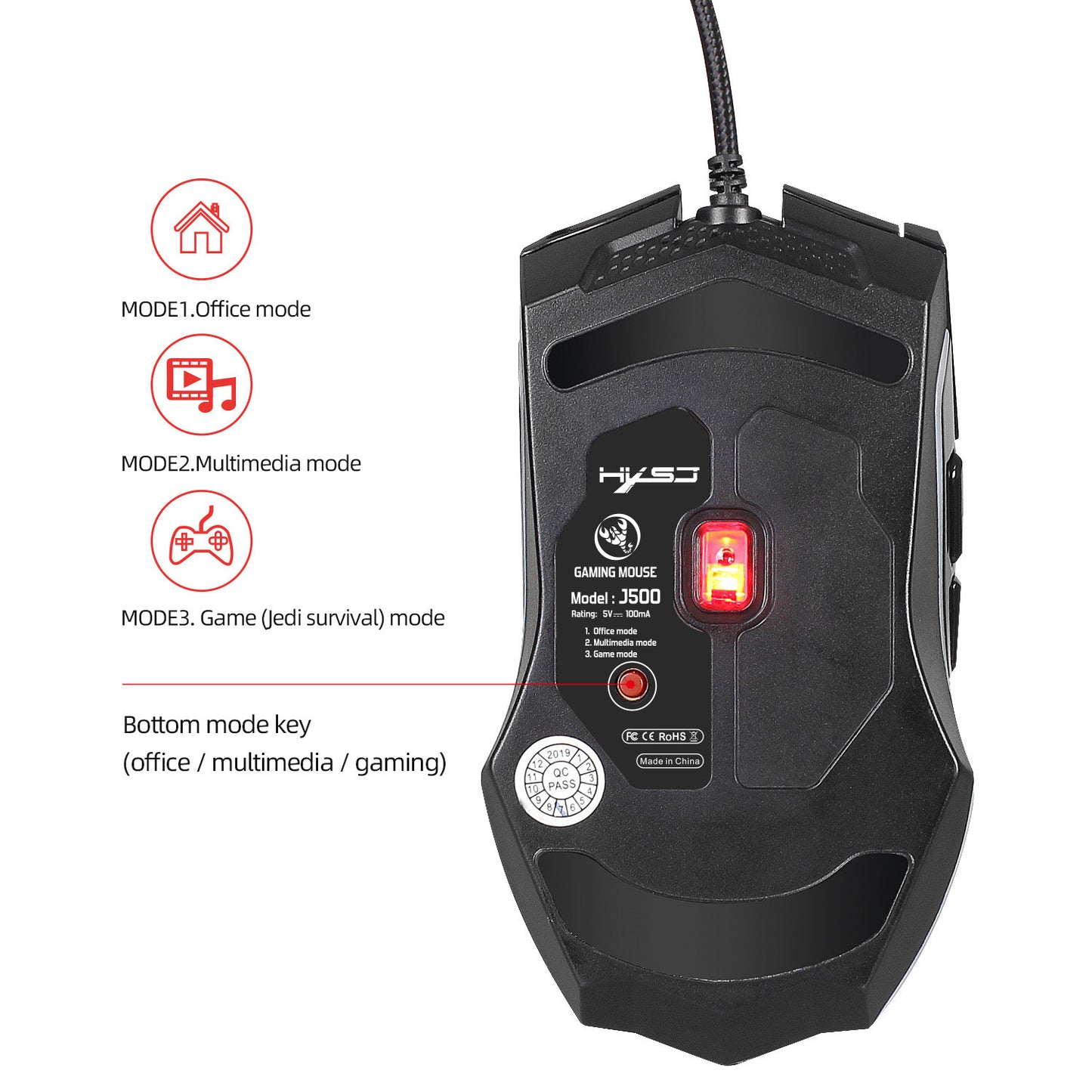 HXSJ J500 - Display Gaming Macromus