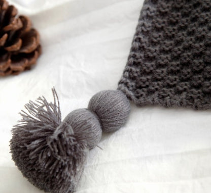 WOOL TISTEL - Nordic fringes with balls