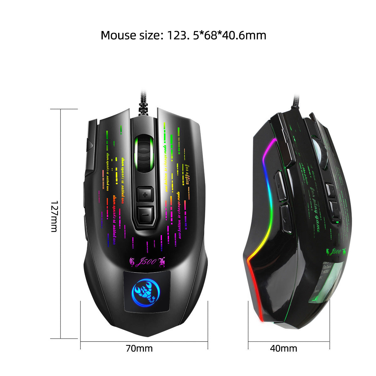 HXSJ J500 - Display Gaming Macromus