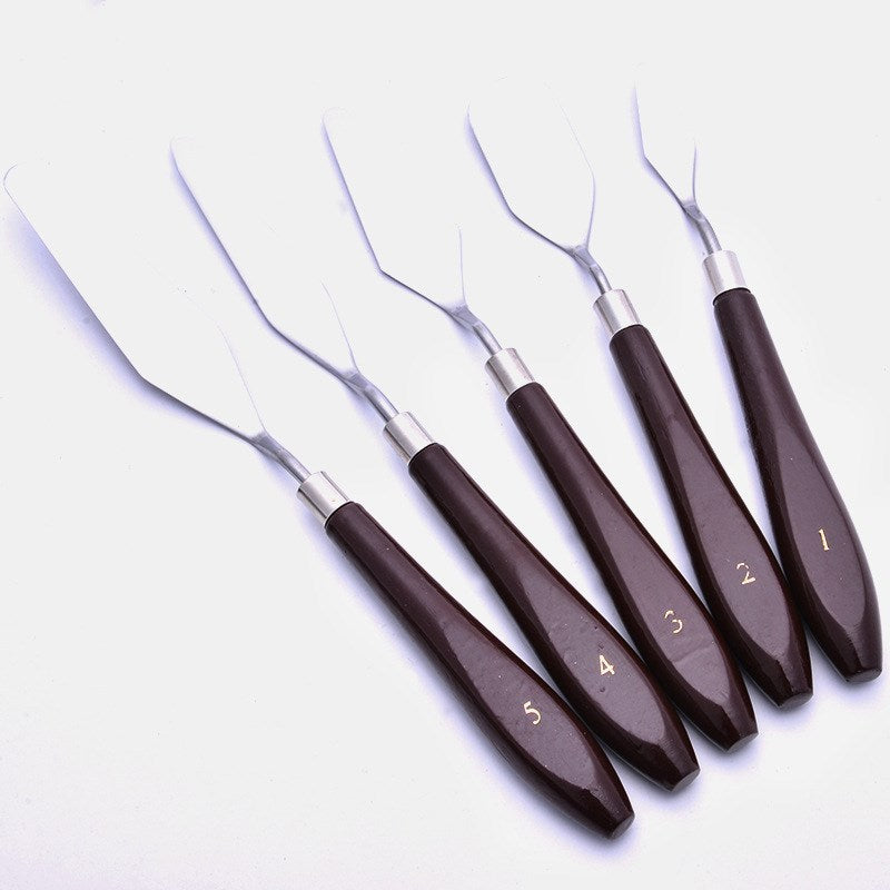 Keramiklera Spatel - 5 Delar Set