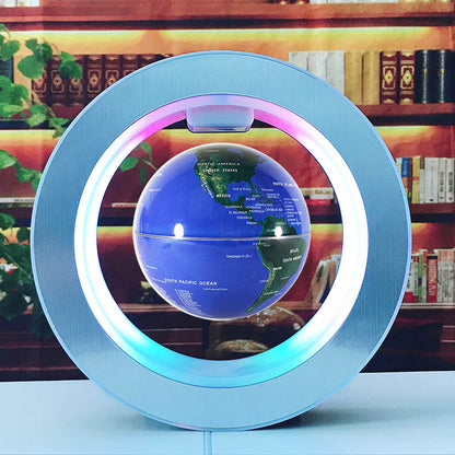 Round Levitating World Map LED