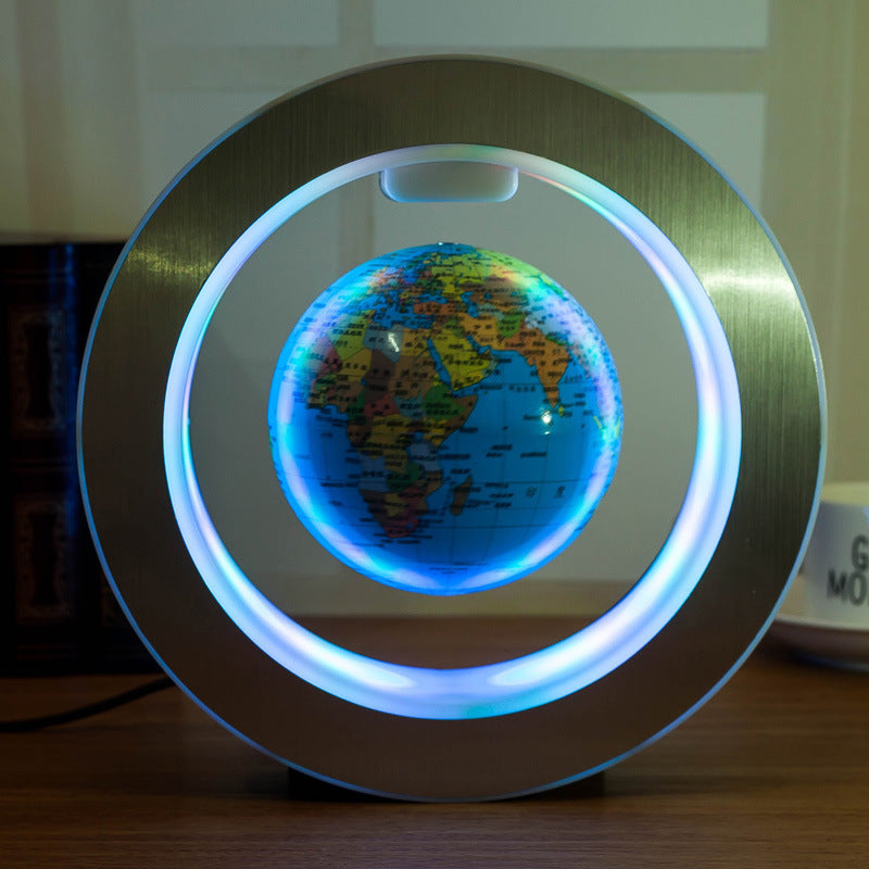 Round Levitating World Map LED