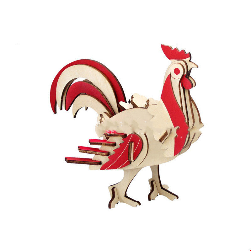 Träpussel 3D figurer i olika modeller