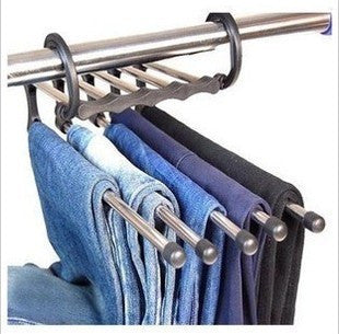5 in 1 Wardrobe Hanger - Multifunctional in Stainless Steel 