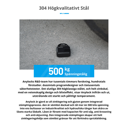 ANYTEK L3 Waterproof Fingerprint Padlock