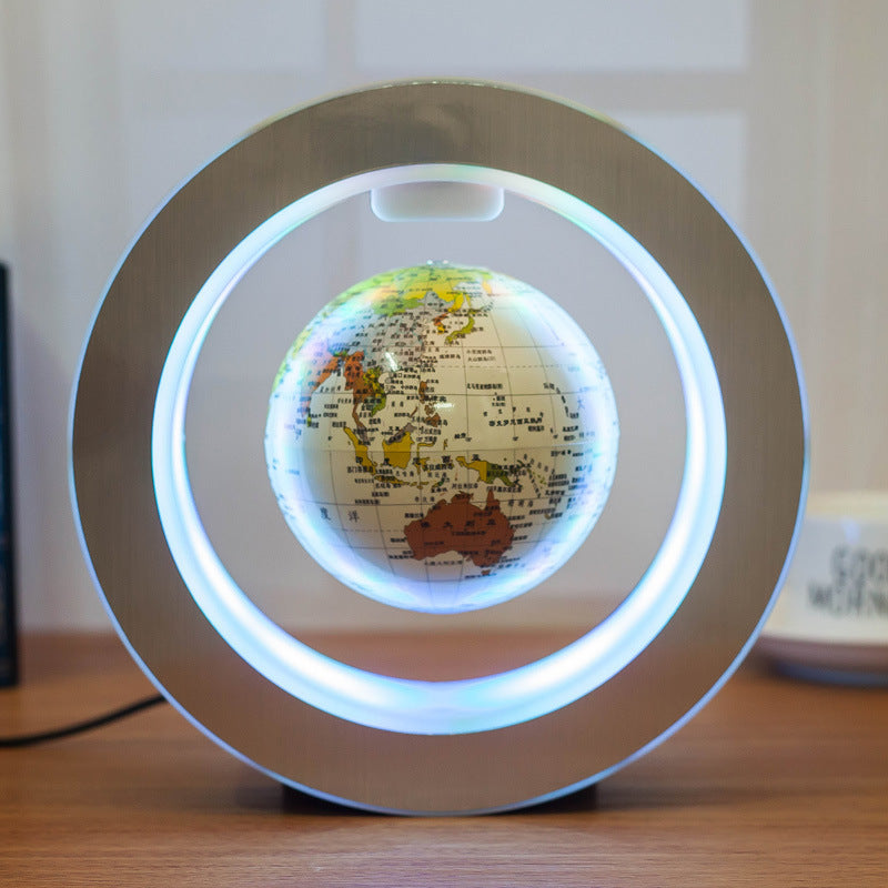 Round Levitating World Map LED