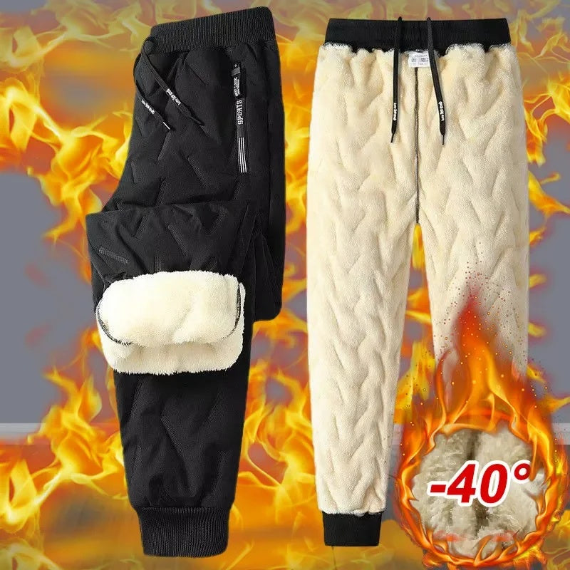 Fleece mjukisbyxa lammull, vattentät vindtät
