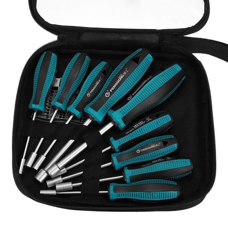 Socket screwdrivers 9PCS - 3-8mm 
