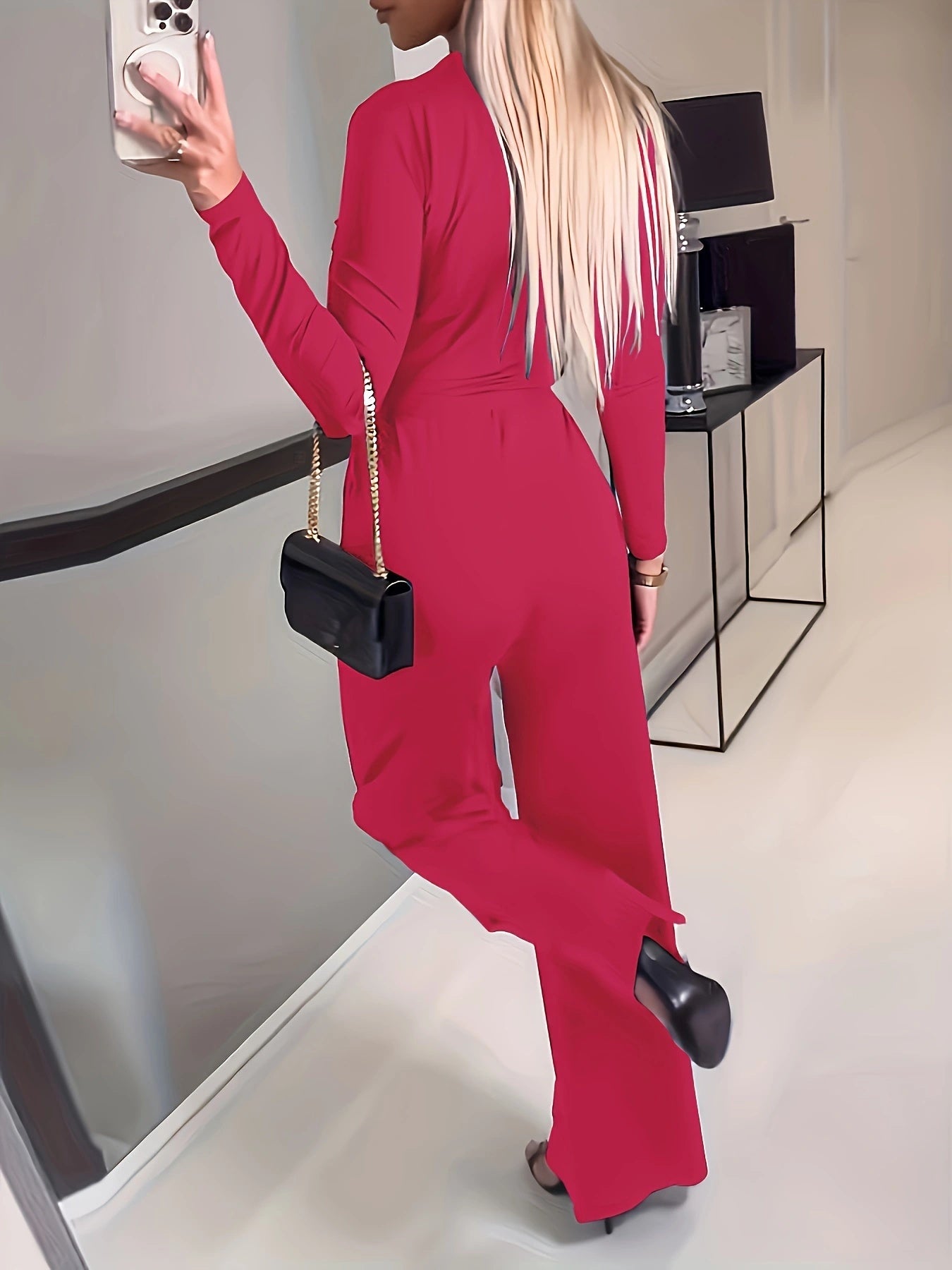 V-ringad Jumpsuit Mode
