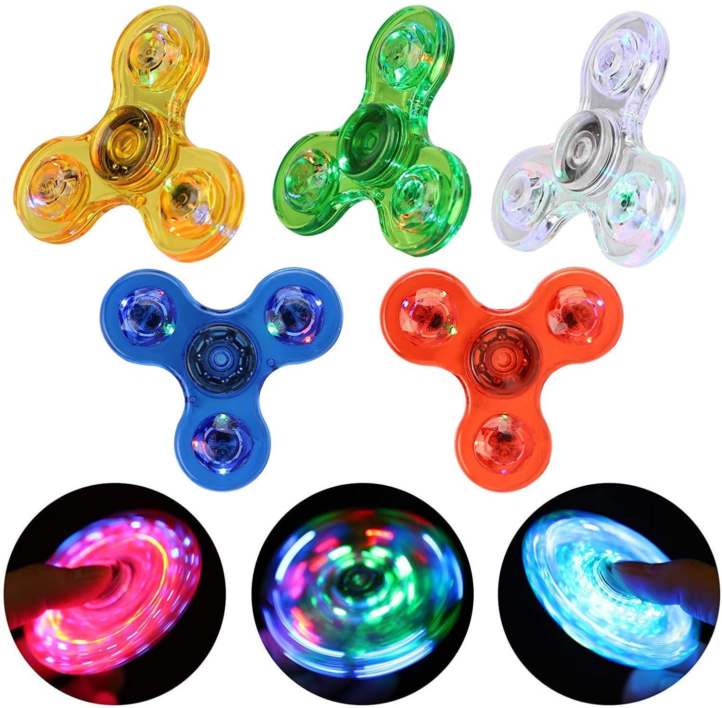 Fidget Spinner - Lyser vid rotation