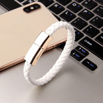Läderarmband - Laddare USB