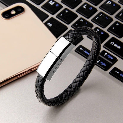Läderarmband - Laddare USB