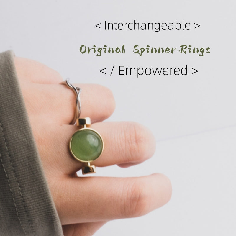 Fidget Spinner Ring - Natursten