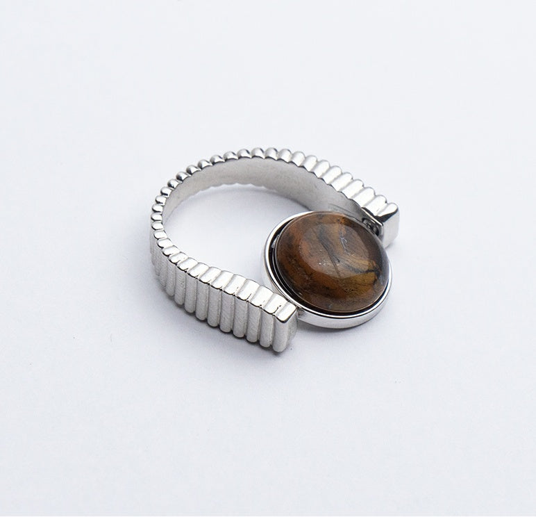 Fidget Spinner Ring - Natursten