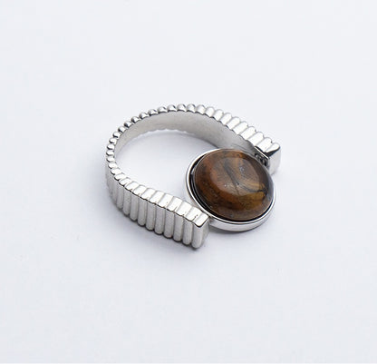 Fidget Spinner Ring - Natursten