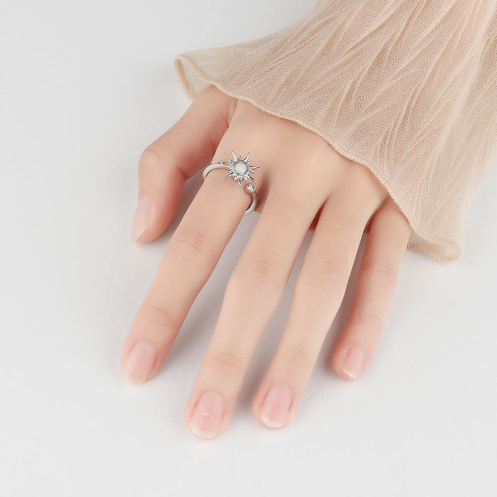 Roterande Solros ring 'Justerbart mått' - Anti-stress