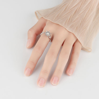 Roterande Solros ring 'Justerbart mått' - Anti-stress