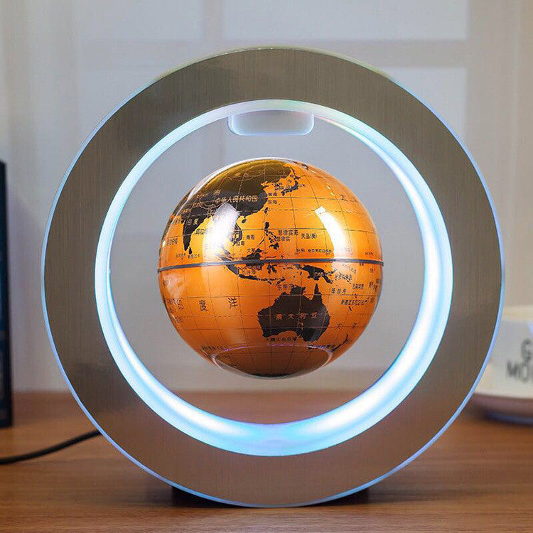 Round Levitating World Map LED