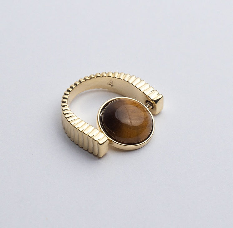 Fidget Spinner Ring - Natursten