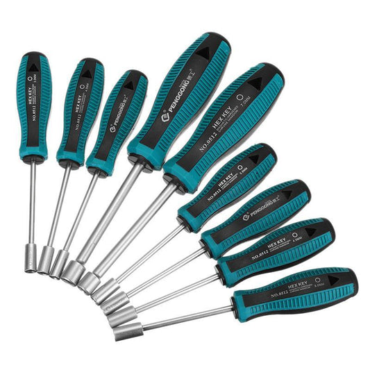 Socket screwdrivers 9PCS - 3-8mm 