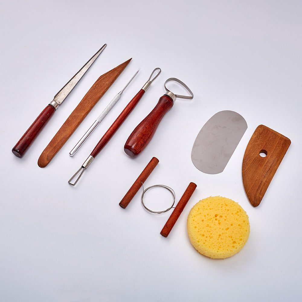 Keramik Konsttillbehör - 9 Delar Set