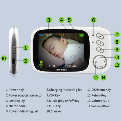 3.2" Digital Babyvakt/Monitor