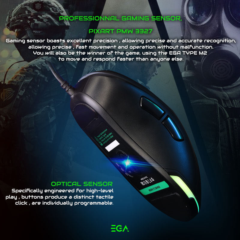 EGAzone M2 - Mekanisk gamingmus