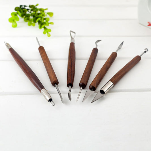 Lerverktyg Carving - 6 Delar Set