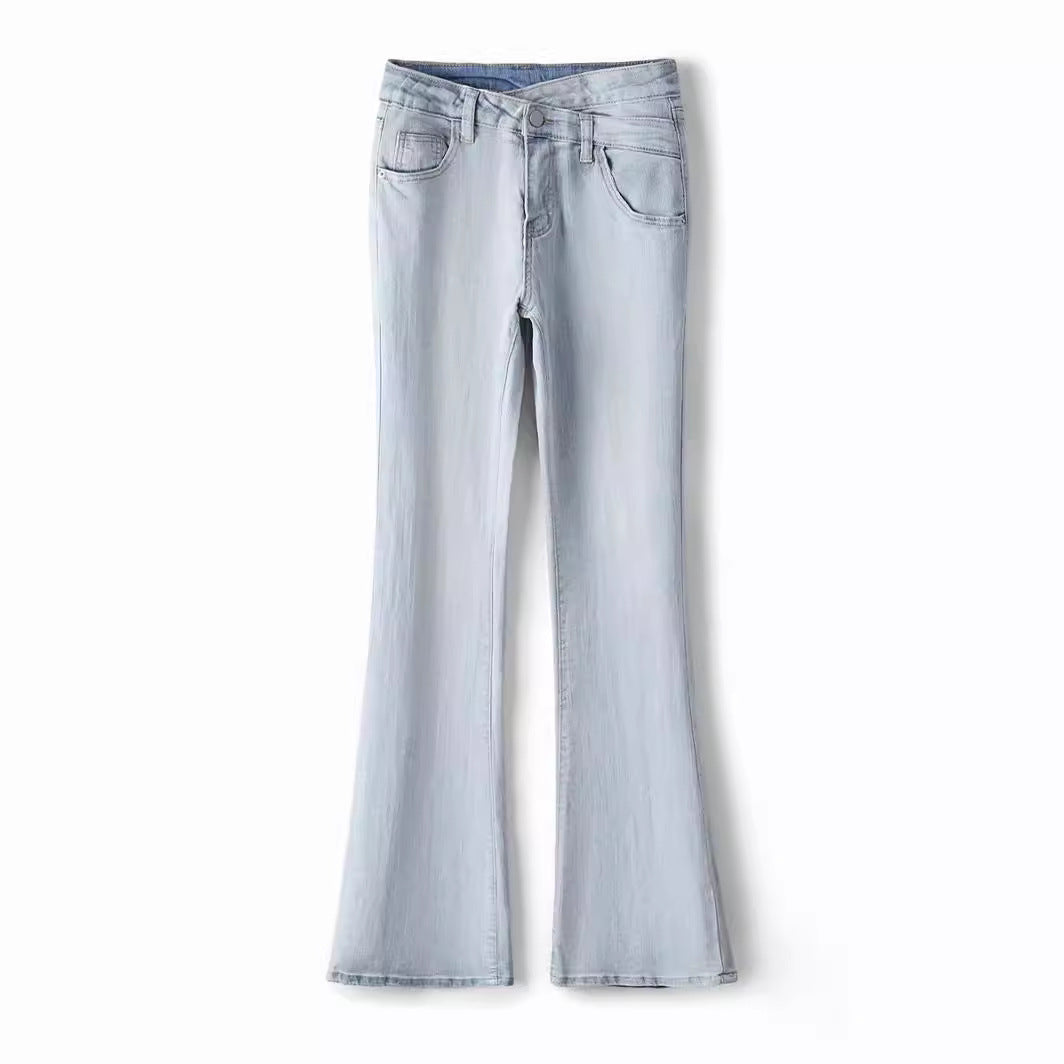 Trendiga Jeans hög midja