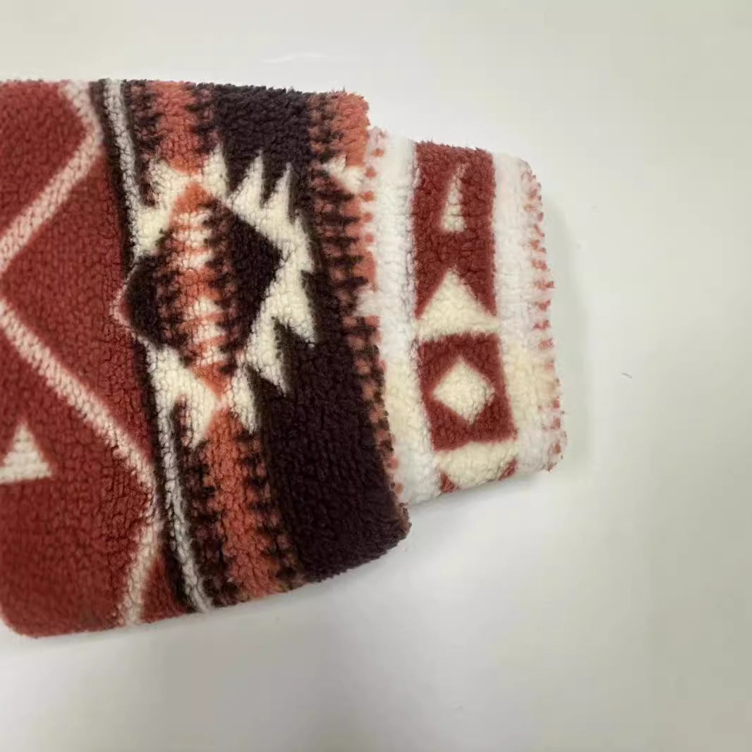 Warm Zip Jacket with pattern