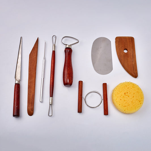 Keramik Konsttillbehör - 9 Delar Set