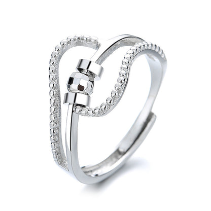 Ring Silvrig - Anti-stress framtagen 'Justerbart mått'