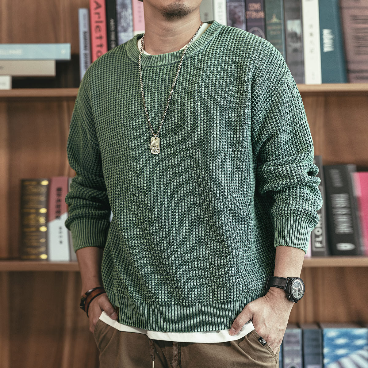 GelanluStudio Stickad Sweatshirt