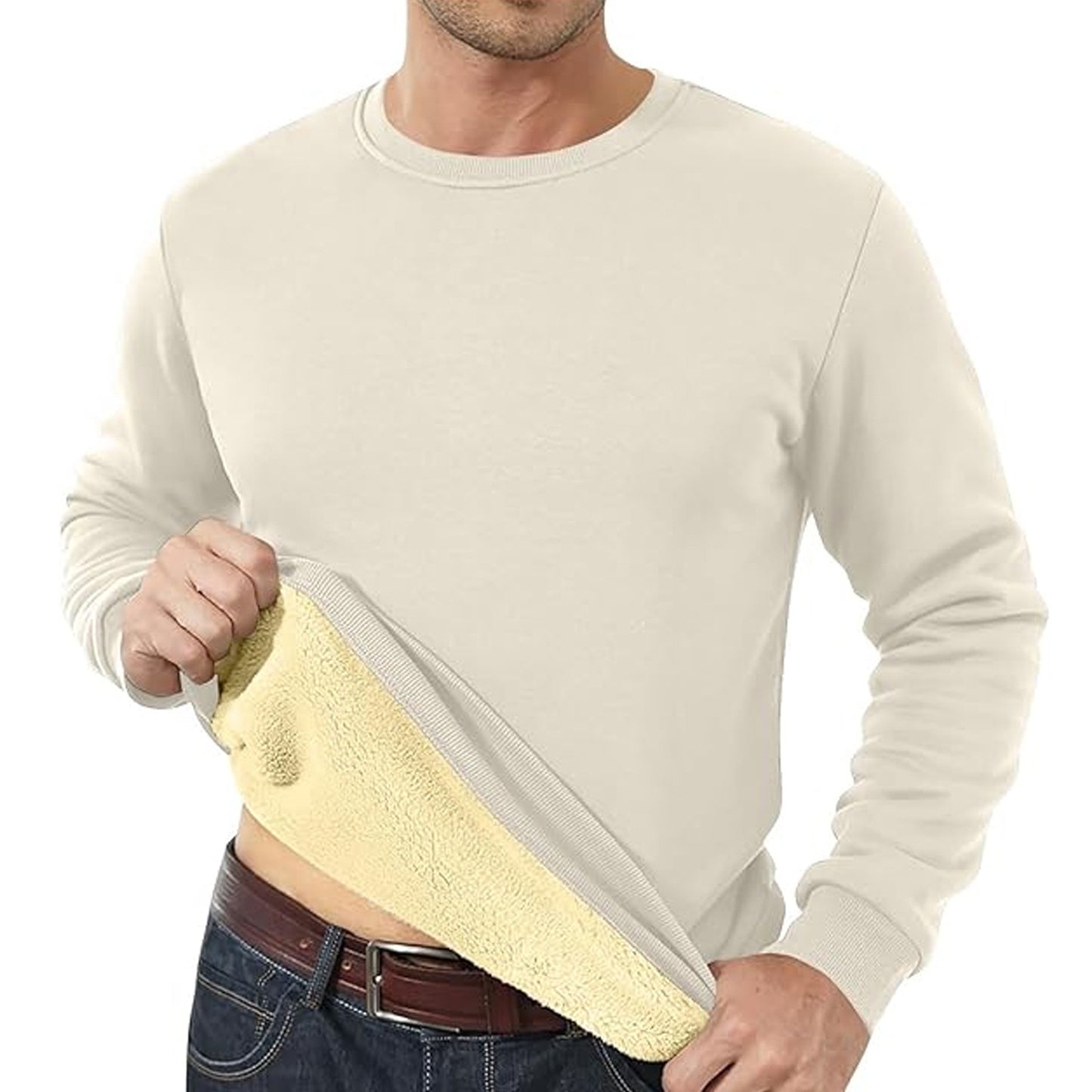 Fleece-lined Padded Sweater