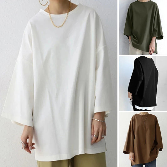Solid Enfärgad Crew Neck