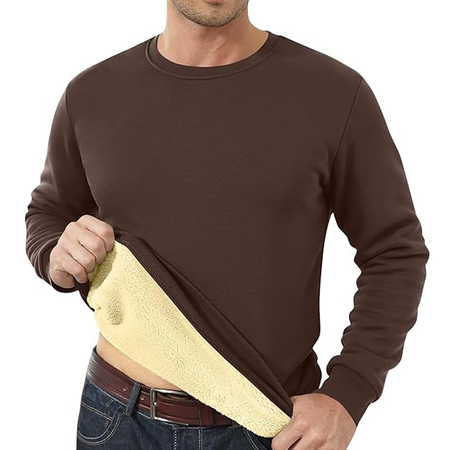 Fleece-lined Padded Sweater