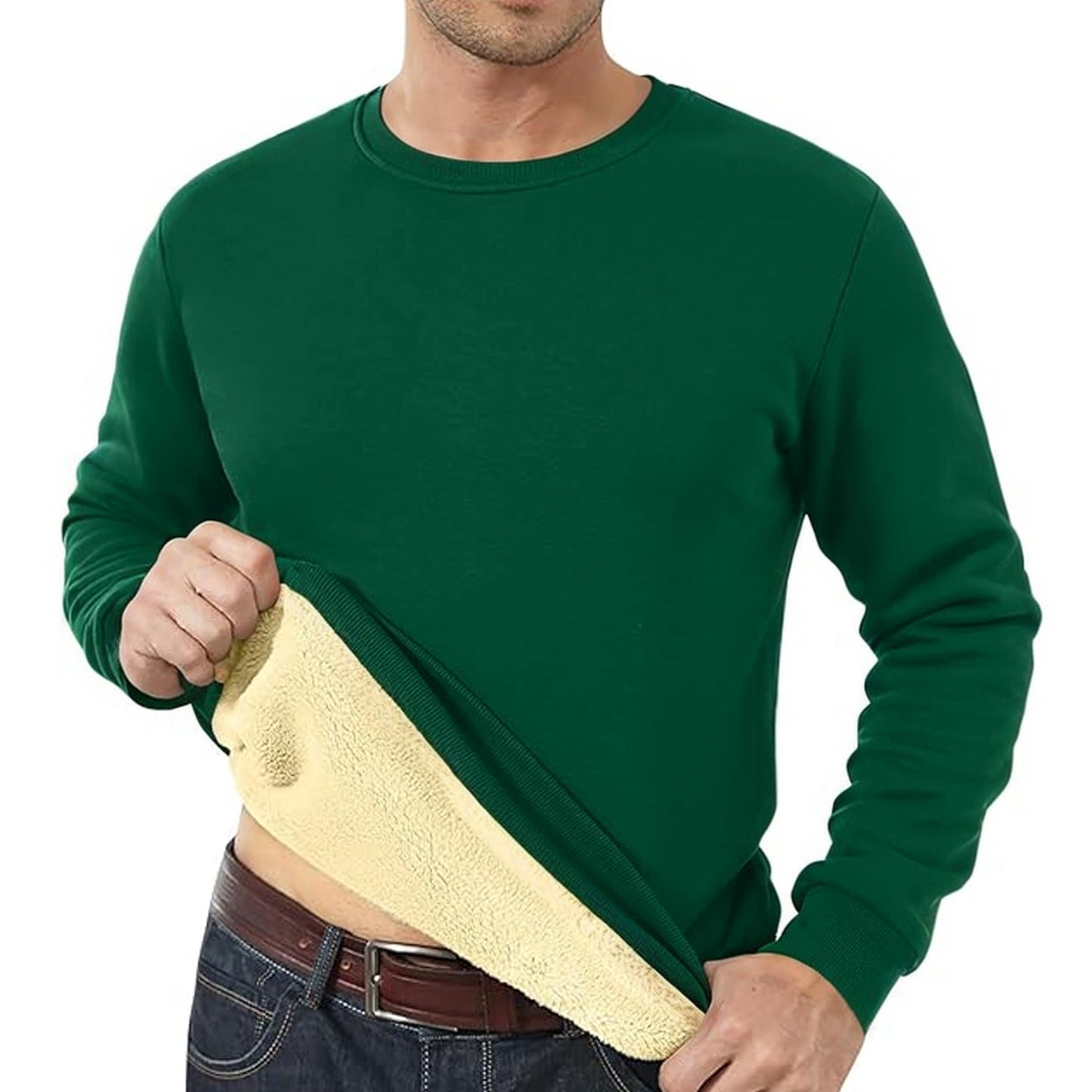 Fleece-lined Padded Sweater
