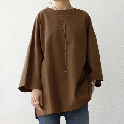 Solid Enfärgad Crew Neck