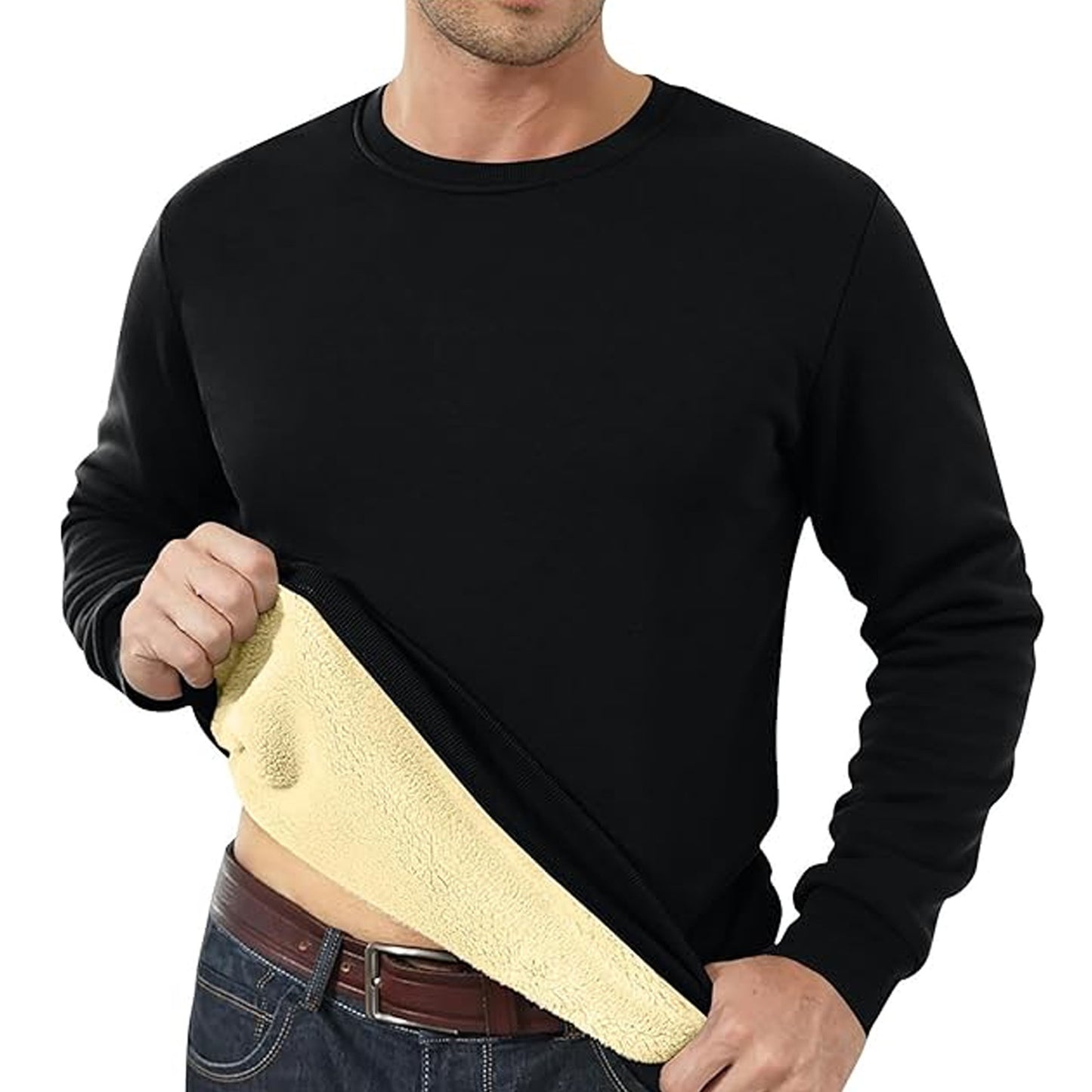 Fleece-lined Padded Sweater