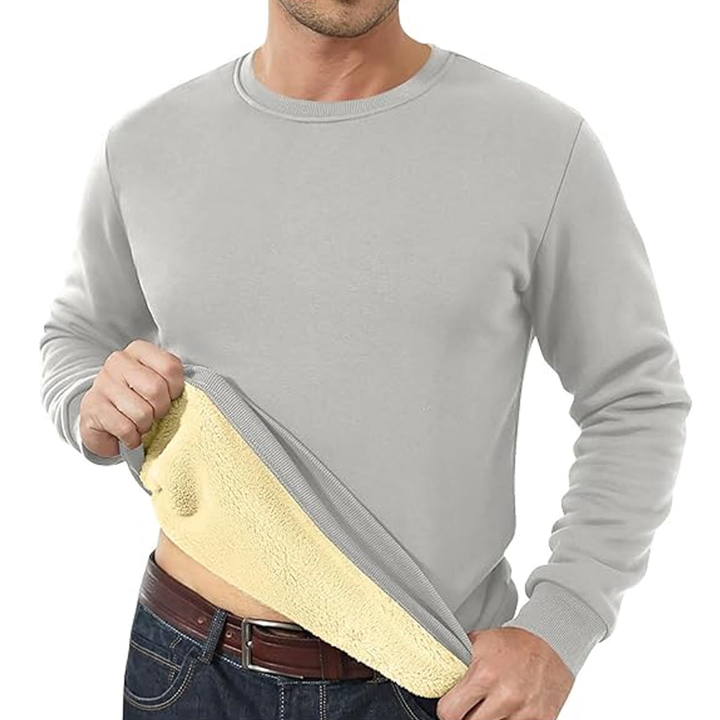 Fleece-lined Padded Sweater