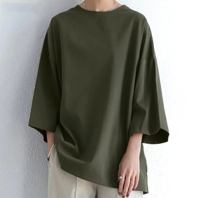 Solid Enfärgad Crew Neck